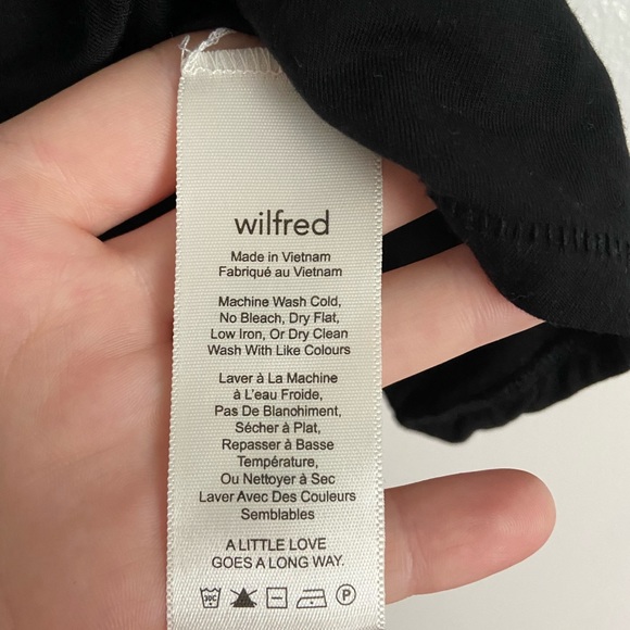 ARITZIA | WILFRED SARTRE TOP | BLACK | OFF THE SHOULDER | SIZE MEDIUM M - Picture 6 of 7